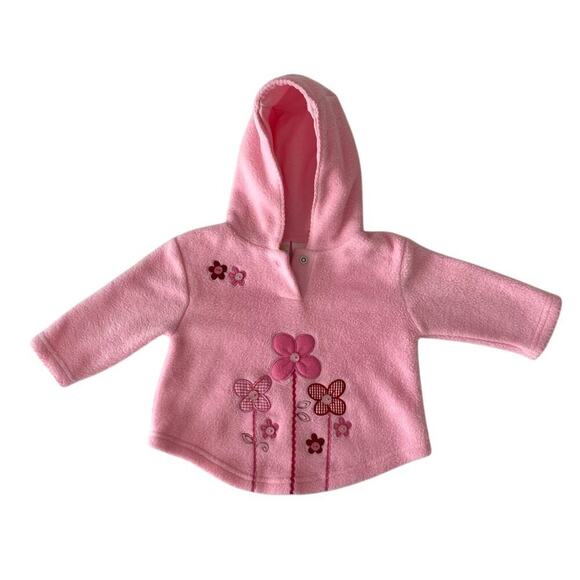 Widgeon Other - Miniwear Vintage Widgeon Kids Style Pink Fleece Baby Girl Sweater Jacket Hoodie